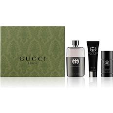 Gucci Gaveesker Gucci Guilty Pour Homme Gift Set EdT 90ml + Deo Stick 75ml + Shower Gel 50ml