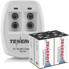 Tenergy 6LR61 9V Alkaline Battery, Non-Rechargeable Battery for Smoke  Alarms, Guitar Pickups, Microphones and More, 12 Pack