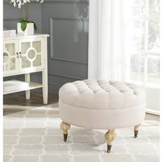 Green Stools Safavieh Clara Tufted Pouffe