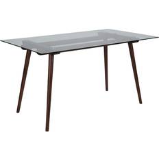 Glass wood dining table Flash Furniture Meriden Dining Table