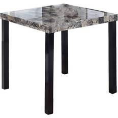 Best Master Furniture Haskel Dark Oak/Granite Dining Table 36x36"