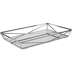 Makeup Storage Kennedy International Details Chrome Geometric Mirrored