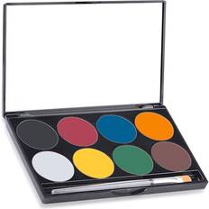 Eyeshadows Mehron Paradise Basic Face Paint Palettes, 8 Colors