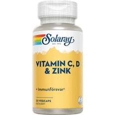 Solaray Vitaminer & Mineraler Solaray Vitamin C, D & Zink 30