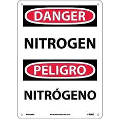 Workplace Signs on sale NMC Marker Nitrogen Bilingual 14X10.040 Danger Sign ESD666AB