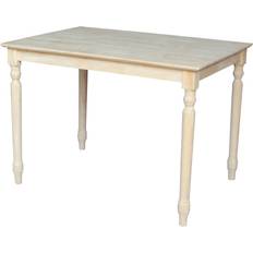 Small Tables International Concepts Classic Unfinished Carved Small Table