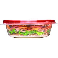 Rubbermaid TakeAlongs Square Food Storage Containers, 2.9 Cup, Tint Chili,  2 Count