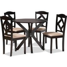 Baxton Studio Carlin Top Dining Set 5