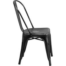 Kitchen Chairs Flash Furniture Commercial Grade Distressed Kitchen Chair