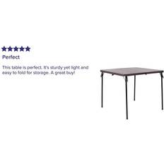 Black Bar Tables Flash Furniture Dunham 2.83-Foot Square Bi-Fold Bar Table