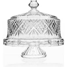 Godinger Dublin Crystal Footed Cake Plate 12" 2