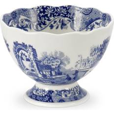 Spode Blue Italian Footed Salad Soup Bowl