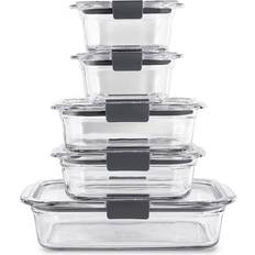 Rubbermaid 2118303 Brilliance 10-pc. Food Container 10
