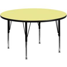 Flash Furniture XUA Collection XU-A42-RND-YEL-T-P-GG Dining Table