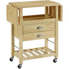 Furniture Crosley Sparrow & Wren Bristol Drop Leaf Kitchen Cart Trolley Table