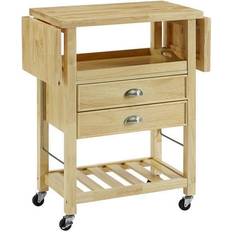 Trolley Tables Crosley Sparrow & Wren Bristol Drop Leaf Kitchen Cart Trolley Table