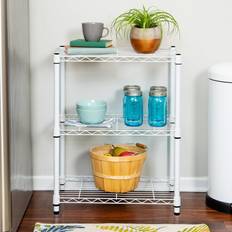 White Shelving Systems Honey Can Do Heavy Duty 3-Tier Shelving System