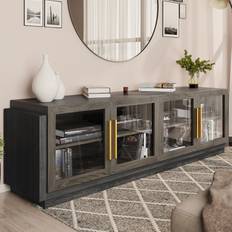 70 inch tv stand Belleze Brixston Brown TV Bench 15.8x19.9"