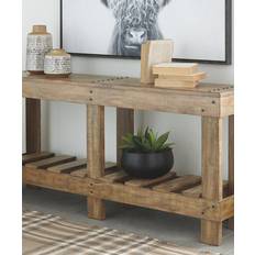 Furniture Ashley Signature Susandeer Rustic Farmhouse Console Table