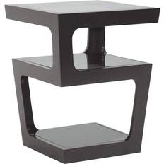 Modern glass end tables Baxton Studio Clara Modern Small Table