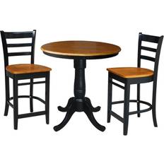 International Concepts Cherry 36-Inch Round Dining Set