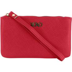 XOXO Women's Large Blush Saffiano Multifunction Solid / Patterned Wristlet  Wallet 