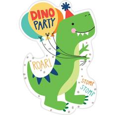 Amscan 492270 Dino-Milbe Dinosaurier Party Einladungen 8 Stück