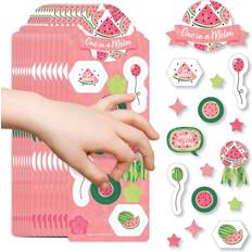 Sweet Watermelon Birthday Party Favor Kids Stickers 16 Sheets 256 Stickers Pink