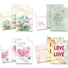 Tree-Free Greetings Greeting Cards Multi Yellow & Purple 'How Much Love' Greeting Card Set of Eight