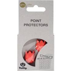 Knitting Needle Stoppers Tulip Point Protectors-Orange/Large