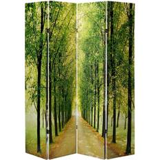 Green Room Dividers Oriental Furniture Six Ft. Tall Double Sided Path Room Divider