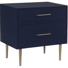 White night stand with drawers Linon Gloria Collection BD78NAVY01U Chest of Drawer