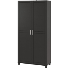 Black Storage Cabinets Ameriwood Home SystemBuild Callahan 36 Utility Storage Cabinet