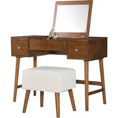 Dressing Tables on sale Linon VS058BIR01U Viola Collection Dressing Table