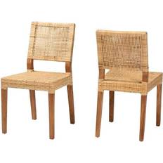 Natural Kitchen Chairs Baxton Studio Lesia Modern Bohemian Kitchen Chair