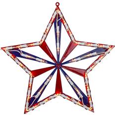 Interior Details Northlight 14 Lighted Red 4th of July Star Window Silhouette Decoration