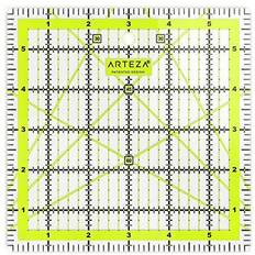 Arteza Quilting Ruler, Laser Cut Acrylic Quilters' Ruler Grid