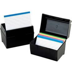 Plastic file storage boxes Tops Products Plastic Index Boxes 3 X 5 300 Cards