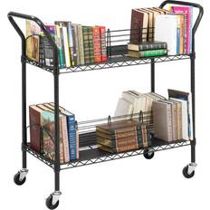 Suspension File Trolleys SAFCO Double-Sided Steel Wire Book Cart —