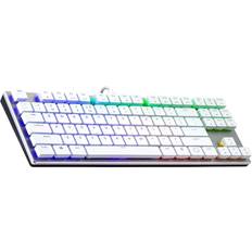 Tenkeyless (TKL) Keyboards Cooler Master SK630 White Edition Cherry MX Low Profile RGB