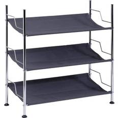 Black Shoe Racks Honey Can Do & 3-Tier Shoe Rack