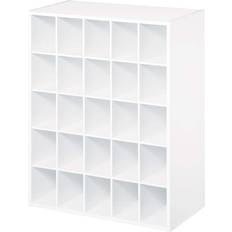 ClosetMaid 32 White Wood Look 25-Cube Organizer Shoe Rack