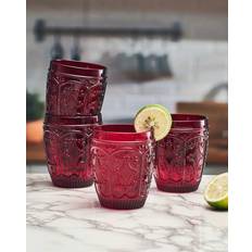 Red Drink Glasses Fitz Floyd Trestle 10-oz Double Old Fashioned Drink Glass 4