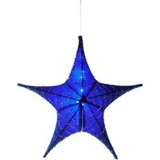 Advent Stars Evergreen Lighted Fabric Small Advent Star