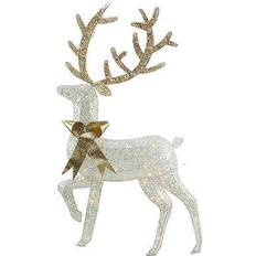 Northlight 46" Lighted 2-D Glitter Reindeer Christmas Lamp