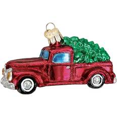 Old World Christmas Red Pickup Truck Tree Holiday Ornament Decoration