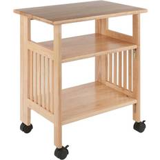 Natural Trolley Tables Winsome Wood Mission Trolley Table
