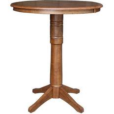 Small Tables International Concepts Distressed Oak 36-Inch Round Top Small Table