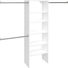 White Clothing Storage ClosetMaid SuiteSymphony Wardrobe 25.1x82.5"