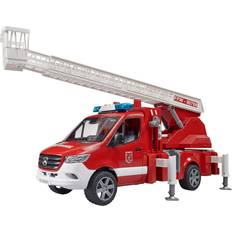 Sound Baufahrzeuge Bruder MB Sprinter Fire Service with Turntable Ladder Pump & Module 02673